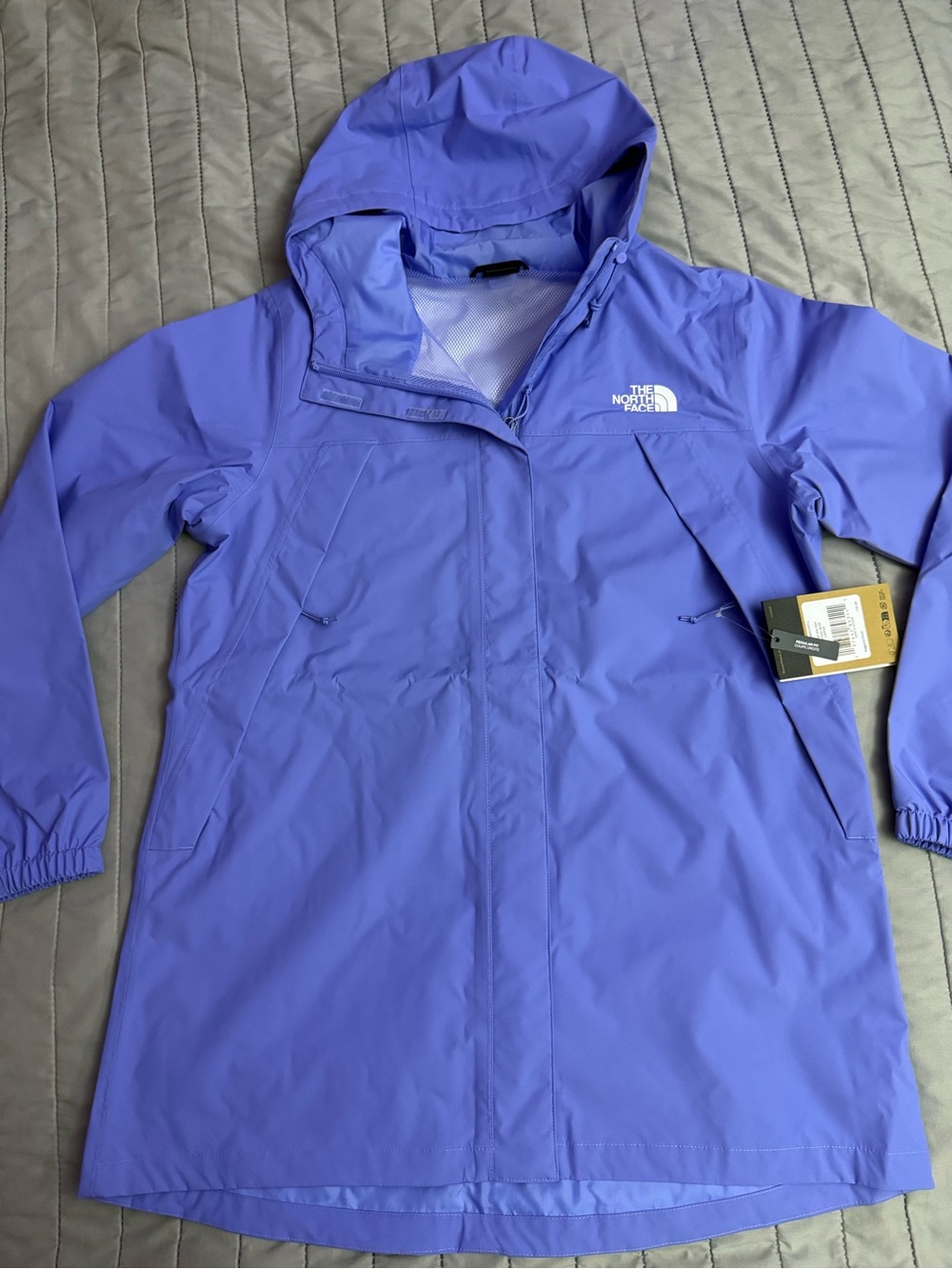 The North Face Women’s Antora Rain Parka – Virtual Blue – Size Large NWT